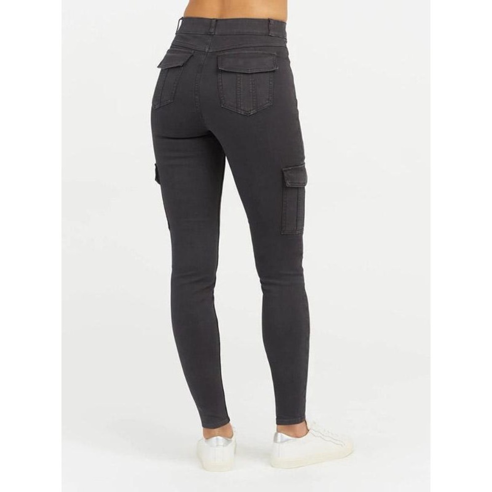 SPANX Black Ankle Cargo Leggings - Picture 3 of 16
